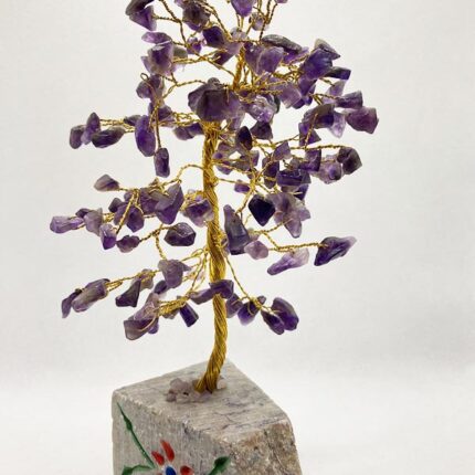 Amethyst Glücksbaum/Lebensbaum Halbedelstein Edelsteinbaum mit 160 Steinen