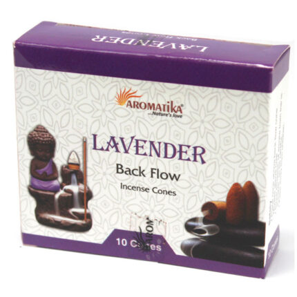 Aromatika LAVENDER Natural Backflow Incense Cone (Liquid Smoke)