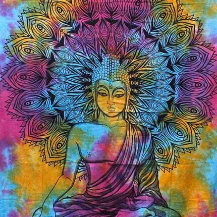 Buddha Mandala Cotton Bedspread Tapestry