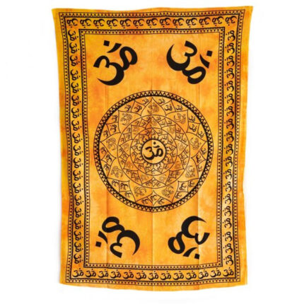 OM Mandala Patterned Bedspread