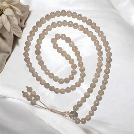 Moonstone 108-bead Buddhist gemstone mala